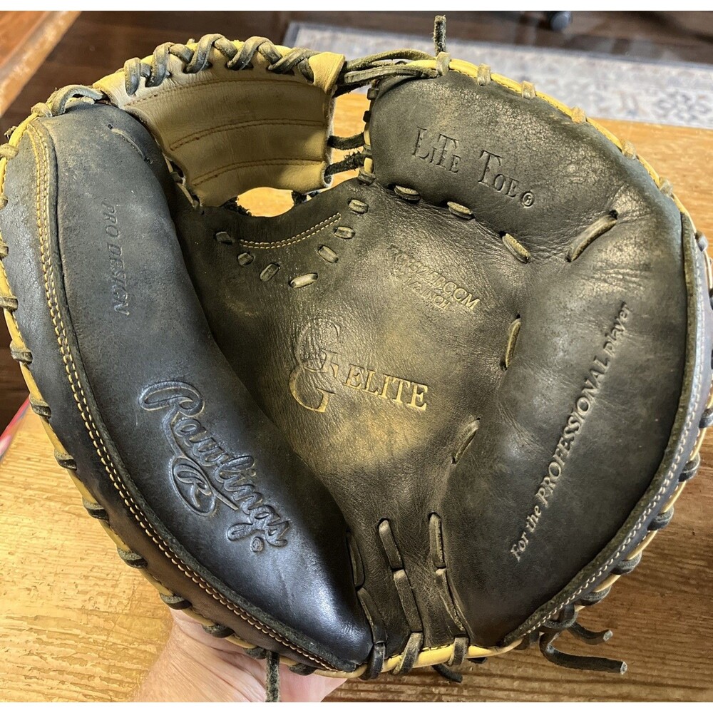 Rawlings GG Elite Leather Catchers Mitt 32.5” Baseball Glove GGE325BCCM RHT